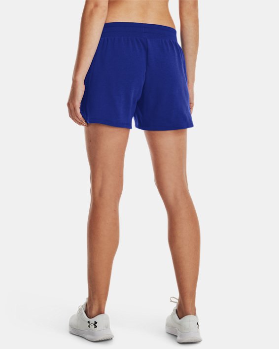 Shorts UA Rival Terry para Mujer, Blue, pdpMainDesktop image number 1